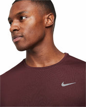 Load image into Gallery viewer, Nike Men's Dri-Fit UV Miler Short-Sleeve (Burgundy/Crush)