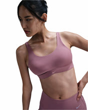 Load image into Gallery viewer, Nike Women's Alate Coverage Bra (Plum Dust/White)