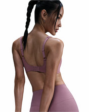 Load image into Gallery viewer, Nike Women's Alate Coverage Bra (Plum Dust/White)