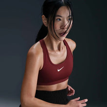 Load image into Gallery viewer, Women's Nike Swoosh Medium Support Bra Dark Team Red/(White)