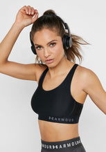 Load image into Gallery viewer, W Armour Mid Sports Bra (Black)