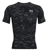 Load image into Gallery viewer, Men's HeatGear Armour Camo Short Sleeve Blk