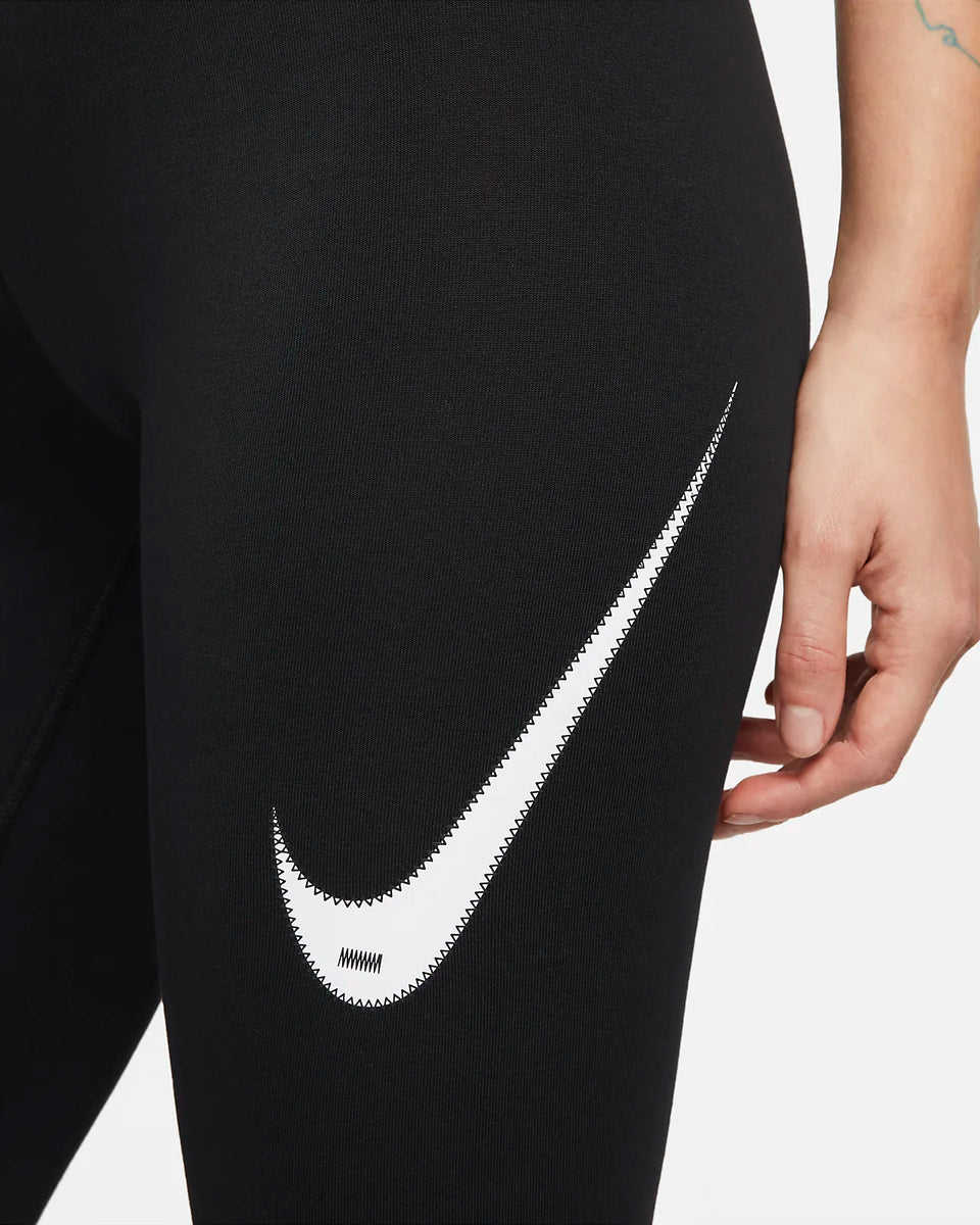 Buy Nike Women Black Printed Leg A See Swoosh Tights - Tights for