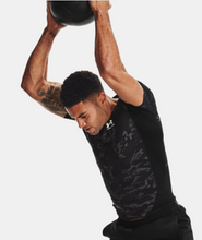 Load image into Gallery viewer, Men's HeatGear Armour Camo Short Sleeve Blk
