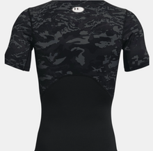 Load image into Gallery viewer, Men's HeatGear Armour Camo Short Sleeve Blk