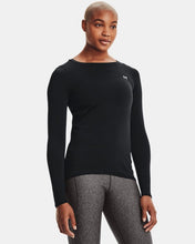 Load image into Gallery viewer, W Ua Hg Armour Long Sleeve (Black)