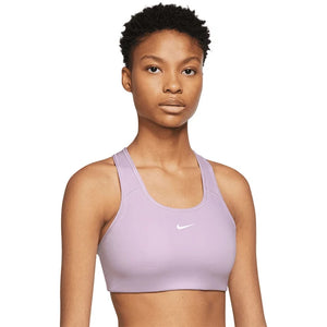 Nike Dri-FIT Swoosh Women's Medium-Support 1-Piece Bra (Doll/White)