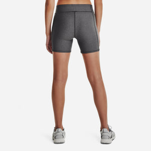 Women's HeatGear® Mid-Rise Middy Shorts (Charcoal)
