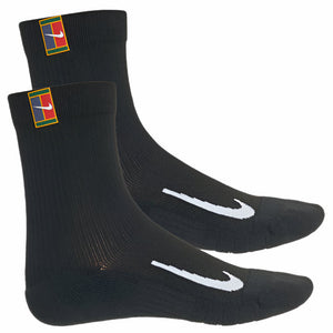 Nike Multiplier Max Crew Sock 2 Pair (Black/Black)