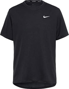 Nike Men's Dri-FIT Miler UV Running Top (Black)