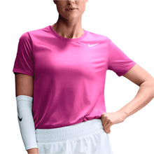 Load image into Gallery viewer, Nike Women&#39;s Dri-Fit Short-Sleeve Tee (Hot Fuchsia)