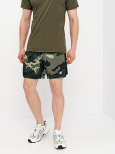 Men's NB Printed Accelerate 7 Inch Short (Camo Green)
