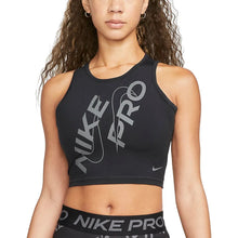 Load image into Gallery viewer, Nike Pro Dri-FIT Women&#39;s Crop Tank Top GRX (Black)