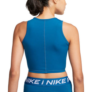 Nike Pro Dri-FIT Women's Crop Tank Top GRX (Blue)