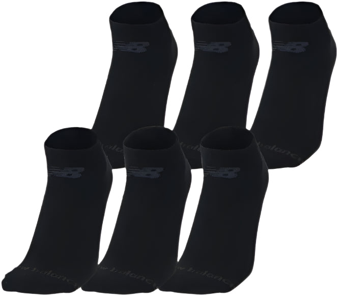 NB 6 Pack Performance Basic Ankle Socks (Black)