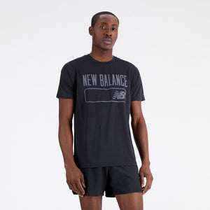 Men's NB Tenacity Graphic Performance T-shirt (Blk)