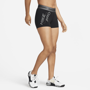 Nike Pro Women's Mid-Rise 3" Graphic Shorts (Black)