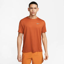 Load image into Gallery viewer, Nike Men&#39;s Dri-FIT Miler UV Running Top (Orange)
