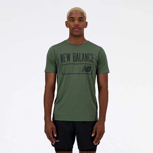 Men's NB Tenacity Graphic Performance T-shirt (Grey)