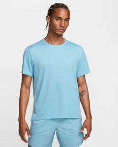 Nike Men's Dri-FIT Miler UV Running Top (Turquoise)