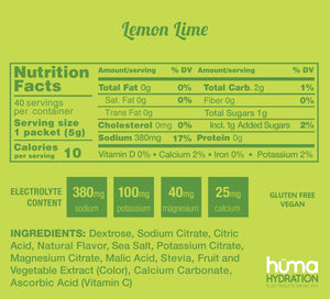Huma Hydration Low-Calorie Drink Mix (Pouch)
