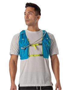 Pinnacle 12 Litre Hydration Race Vest (Blue Me Away/Finish Lime)