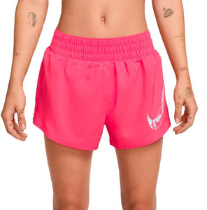 Women's Nike One Swoosh Hb DriFit Mide-Rise Br Short Aster Pink/(Glacier Blue)