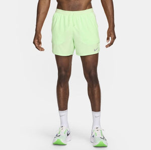 Men's Nike DriFit Fast 3 Inch Bf Short Vapor Green/Black/(Refsil)