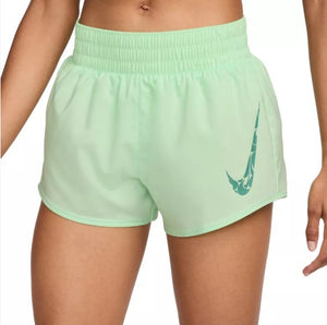 Women's Nike One Swoosh Hbr DriFit Mid-Rise Br Short Vapor Green/(Bicoastal)