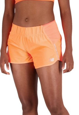 New Balance Women's Impact Run 3in Short (Neon Dragonfly)