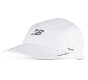 New Balance 5 Pannel Pro Run Hat (White)