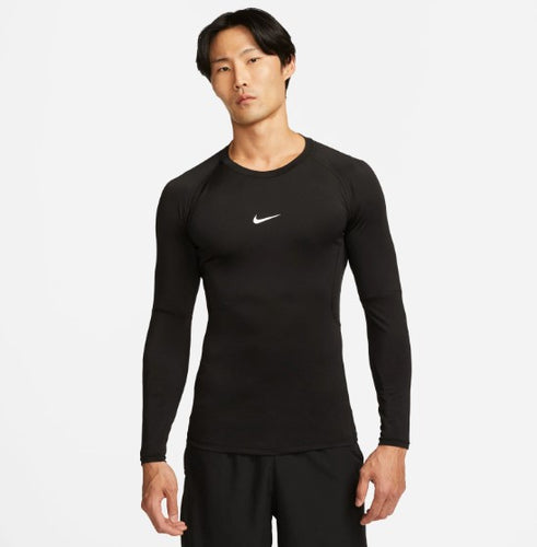 Nike Pro Dri-FIT Tight Top Long Sleeve Black/(White)