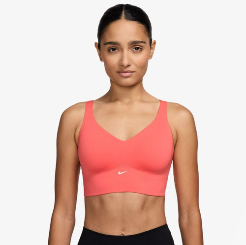 Nike Women Alate Longline Medium Support Bra Magic Ember/(White)