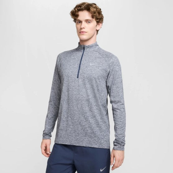 Nike Dri-Fit Stride 1/4 Zip Mid-Layer Thunder Blue/Heather/(Reflective Silver)