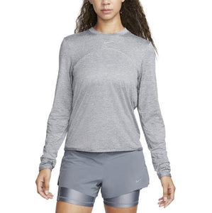 Nike Women Swift Element Dri-FIT UV Crew Top Smoke Grey/Smoke Grey/Htr/(Reflective Silver)