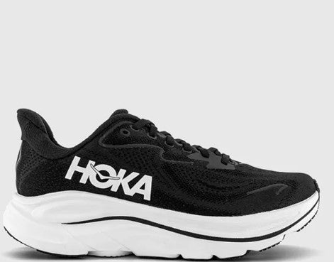 Hoka Men Clifton 10 Wide (Black/White)
