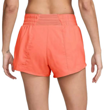 Load image into Gallery viewer, Nike Women One Swoosh DriFit Mid-Rise Short Wild Mango/(Hot Fuchsia)