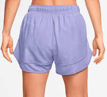 Load image into Gallery viewer, Nike Women Tempo Novelty DriFit Mid-Rise 3&quot; Short (Lilac Ice/Reflective Silv)