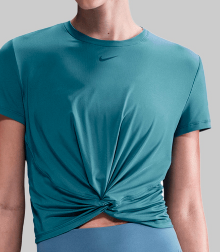 Nike Women One Classic Tiwst Short Sleeve (Smokey Blue/Black)