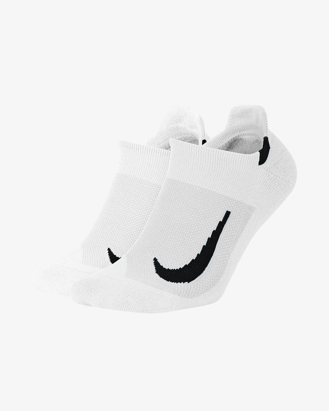 Nike Multiplier No-Show Sock 2 Pair (White/Black)