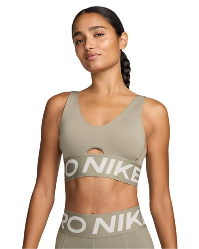 Nike Pro Indy Plunge Women's Medium-Support Sport Bra (Light Orewood)