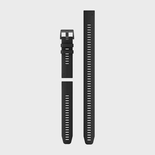 QuickFit 22 Watch Band -Black w/Black SS