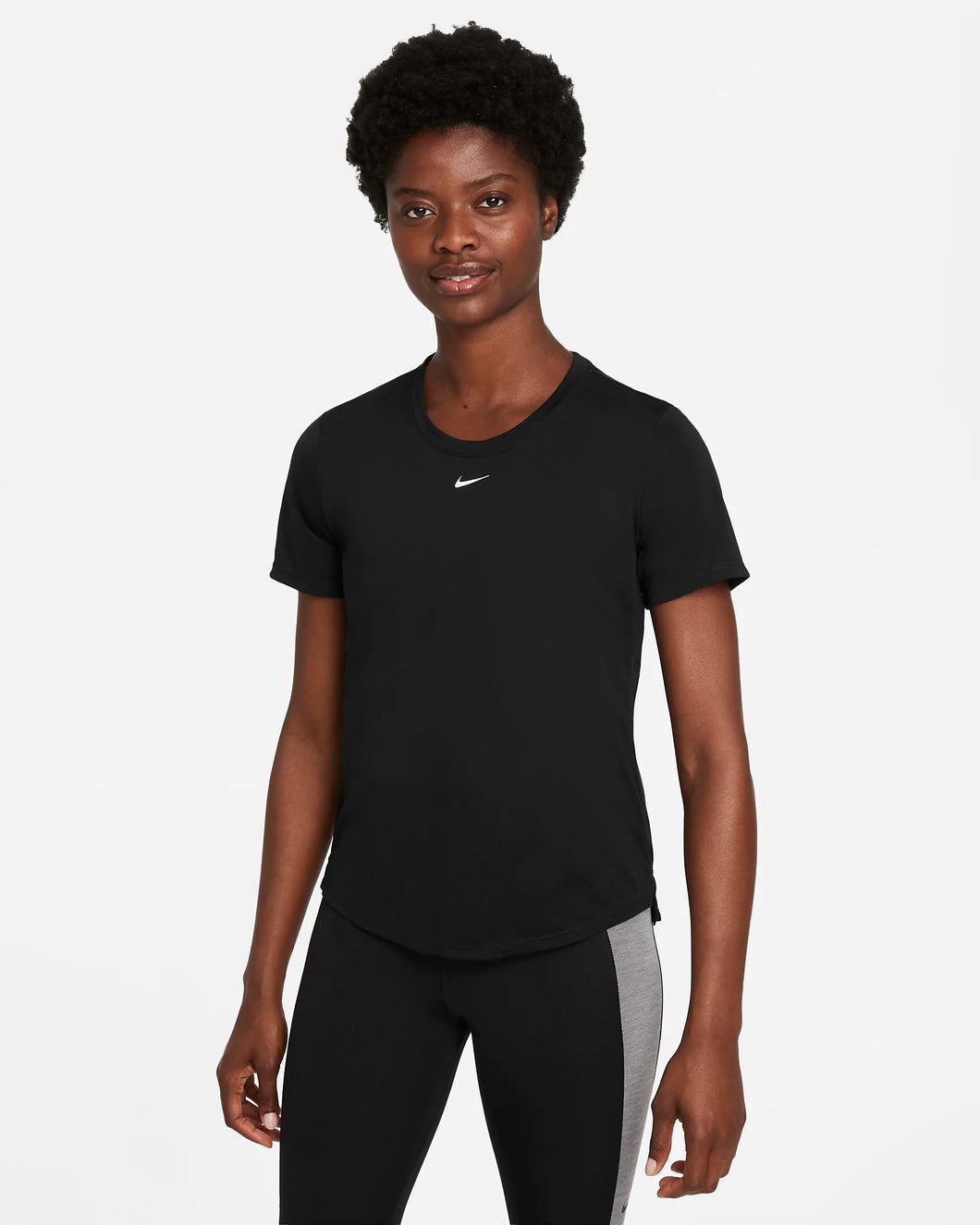 Nike Dri-FIT One Women's Standard-Fit Short-Sleeve Top (Black)