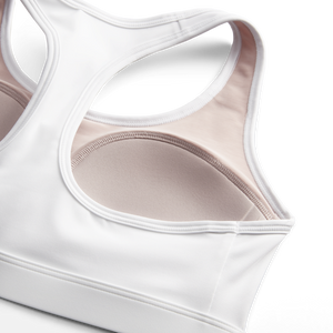Nike Swoosh Medium Support Women's Padded Sports Bra (White)