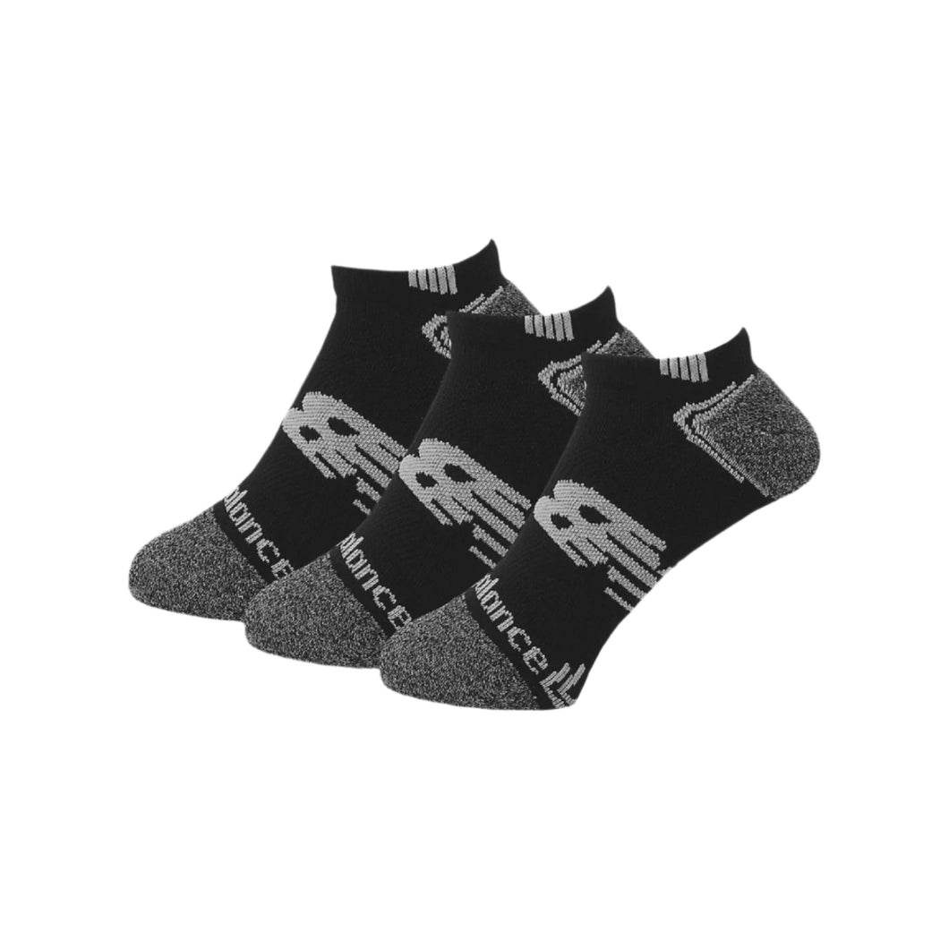 NB Unisex No Show Run Sock 3 Pack (Black)