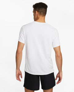 Nike Men's Dri-FIT Miler UV Running Top (White)