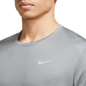 Nike Men's Dri-FIT Miler UV Running Top (Gray)