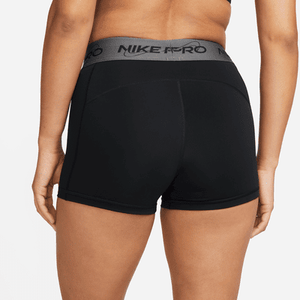 Nike Pro Women's Mid-Rise 3" Graphic Shorts (Black)
