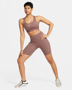Nike Swoosh Medium Support Women's Padded Sports Bra (Mauve)