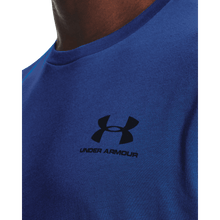 Load image into Gallery viewer, Men&#39;s UA Sportstyle Left Chest Short Sleeve Shirt Blue